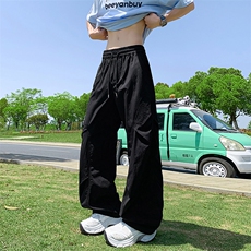 美式速干透气打褶伞兵冲锋裤工装直筒薄款休闲裤25XK67152特批35，男装工装外套，电商A042