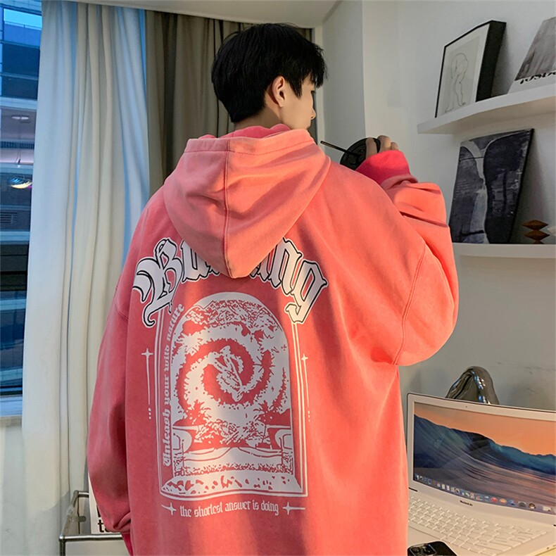 直播品质 500克重磅潮牌美式做旧炒雪花水洗加绒卫衣 H361JR特P65图片