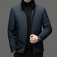 羽绒服男2023冬季新款中年男士商务休闲上衣可脱卸内胆保暖外套，男装羽绒服，电商B212（原钱塘6029）