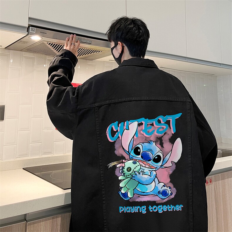 牛仔夹克男大码牛仔外套男茄克 NJ77335-P60加绒款-P75图片