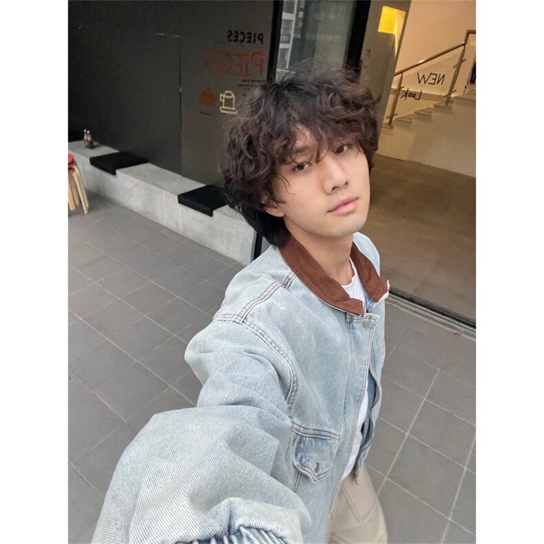 1506/QS1800/P80美式复古翻领牛仔夹克男女款休闲宽松外套,男装夹克,星座1506