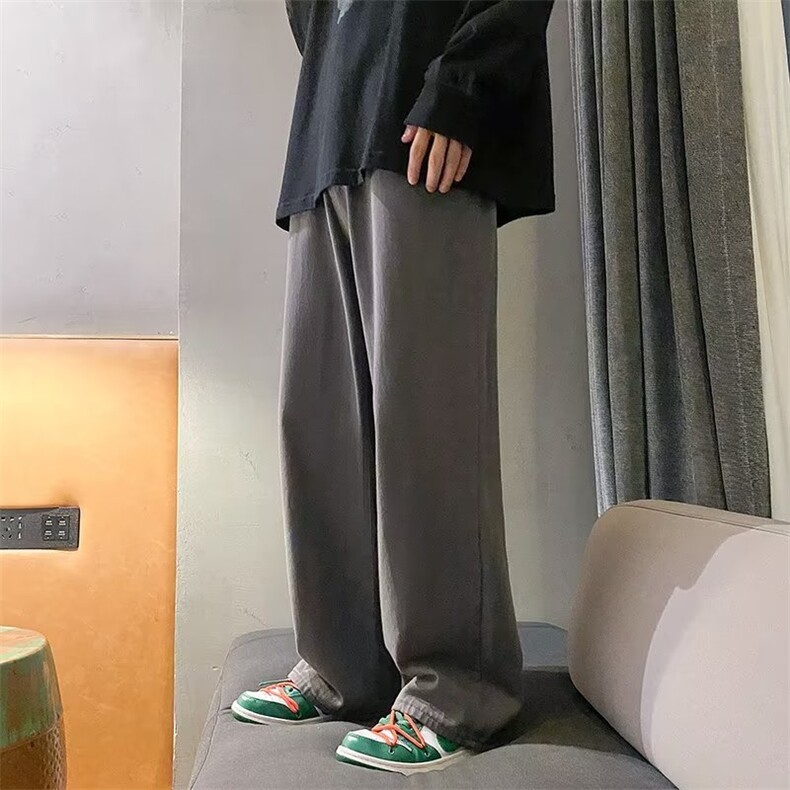 牛仔裤男秋季潮大码休闲裤子高街K640P40图片