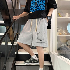 HD74246-P22华夫格短裤男大码宽松五分裤男直筒中裤，男装休闲裤，电商A040