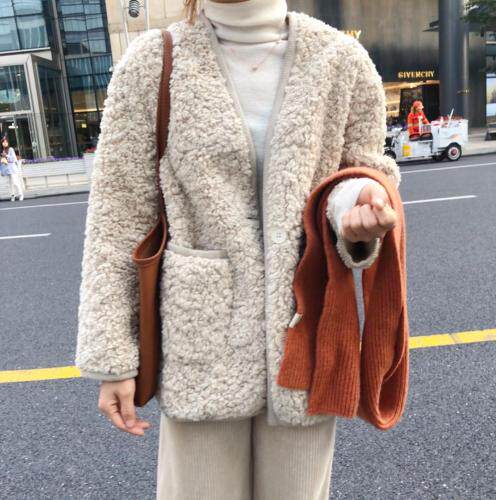 ！冬款裘皮毛绒大衣，女装，星尚眼