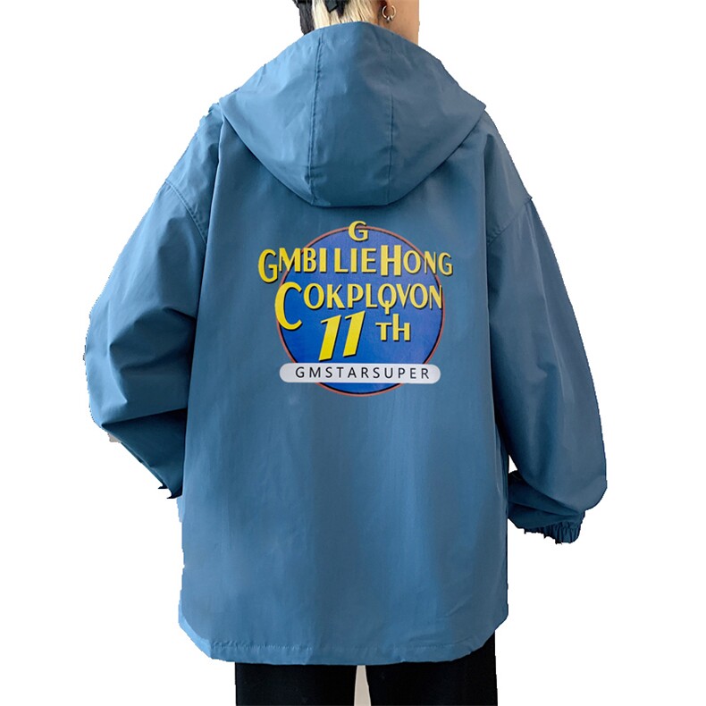 ！春秋新款港风休闲连帽夹克男宽松外套男装DJK259-P45图片
