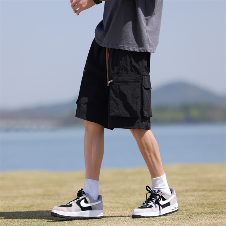 美式高街潮牌工装短裤潮流宽松休闲五分裤A161-DK727-P36图片