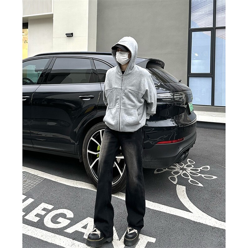 美式ins高街hiphop直筒暗黑重工艺水洗牛仔裤货号K659P50,男装牛仔裤,电商A063