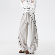 条纹运动防水冲锋裤宽松休闲裤1209-1-KK02-P55，男装休闲裤，星座1209-1