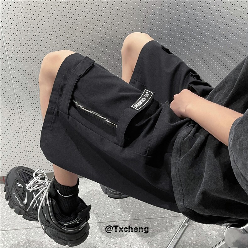 日系工装口袋短裤潮流百搭宽松休闲五分裤B315-K23276-p45控68,男装休闲裤,电商B315