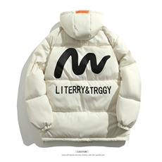 新款棉衣男女棉服连帽冬装棉袄面包服加厚外套3356-P65控98，男装棉衣，星座207