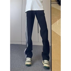 【有货】WK01CC常规特P43加绒特P50三条杠裤子男条纹运动卫裤，男装休闲裤，星座1007（原301D）
