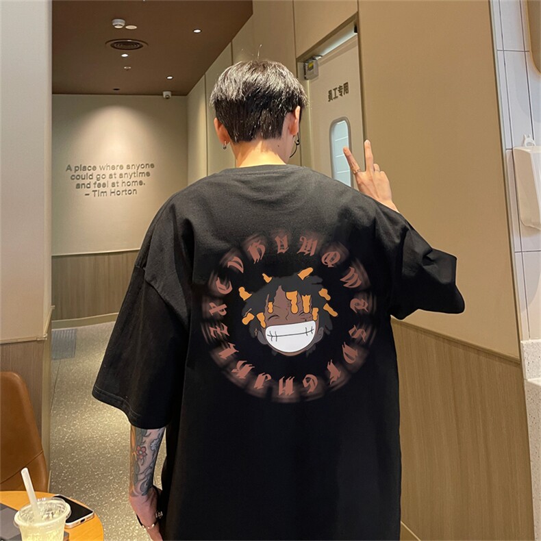 特P19控38230g重磅纯棉港风短袖t恤男DT3135,男装T恤,电商B370
