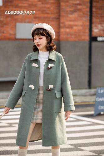 冬装呢料大衣，女装毛呢外套，AMSS 艾玛莎莎