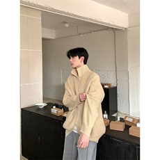 复古立领休闲宽松加厚翻领针织衫毛衣秋冬季M42-P45，男装针织衫/毛衣，星座1109-4