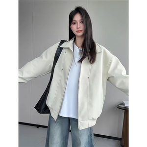 韩系高级感格纹袖口风衣外套女2026年春季新款气质温柔宽松大衣潮图片
