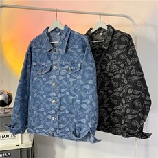 抖音现货供应2025春款牛仔夹克外套A158-JK205-P75，男装夹克，电商A158