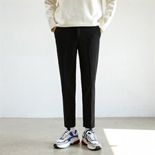 A105-P70秋冬新款毛呢料网红修身小脚潮男西裤磨毛休闲裤子，男装西裤，电商A211