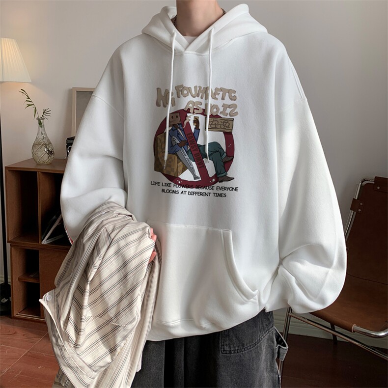 ！连帽圆领卫衣男装港风帽衫男 LM154-P35图片
