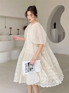 夏季新款仙女范欧根纱连衣裙,女装连衣裙,L·H·X