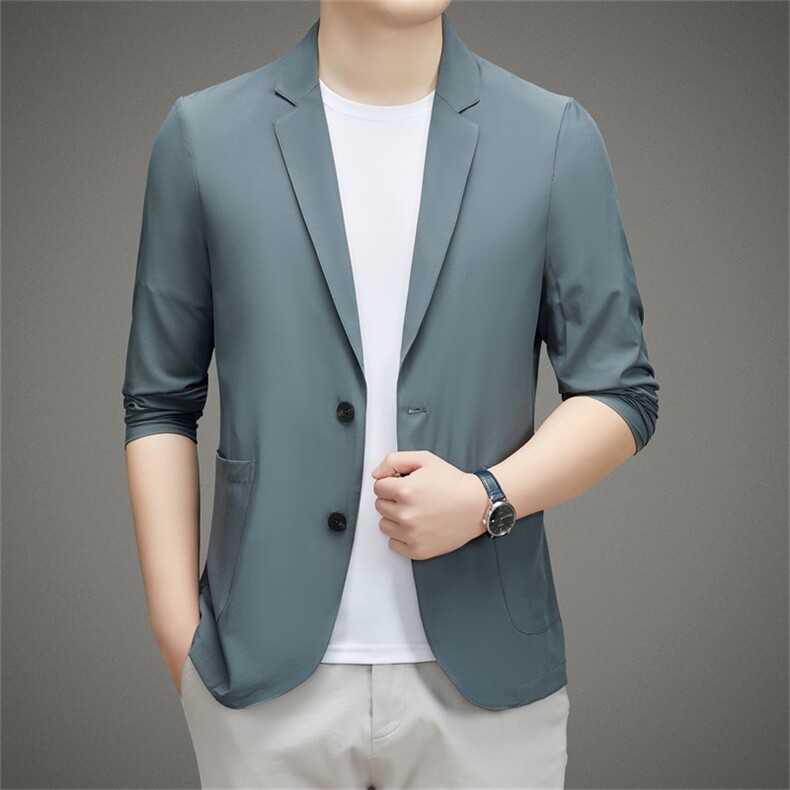 F8016春夏新款男士西服薄款防晒服主推P80,男装西服,电商B360