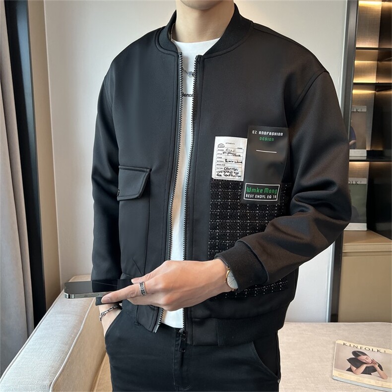 特价店主风春季新款复古休闲棒球领外套时尚潮流夹克JK088-P55,男装夹克,电商A413