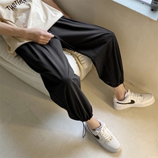 质感轻柔运动裤男宽松潮流休闲九分长裤K680-特批35，男装休闲裤，星座718-1