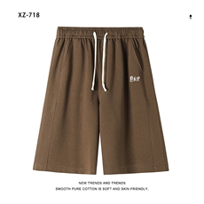 夏季潮牌华棉短裤美式休闲五分裤宽松百搭XD1715特批35，男装休闲裤，星座718