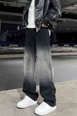 美式高街vibe风直筒长裤欧美痞帅男hiphop复古水洗牛仔裤，男装牛仔裤，星座301D-4(原星座1004-4）