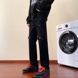 美式牛仔裤男款秋季长裤潮 BA05 P42图片