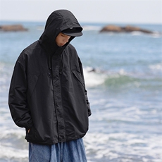 秋季美式夹克男宽松大码连帽休闲男装外套上衣潮A266-JK9116-P80，男装夹克，电商A266