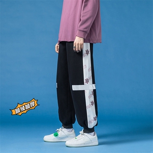 2023 冬季新款 日系蓝底大码加绒加厚反光卫裤M-5X HK21626-特P35图片