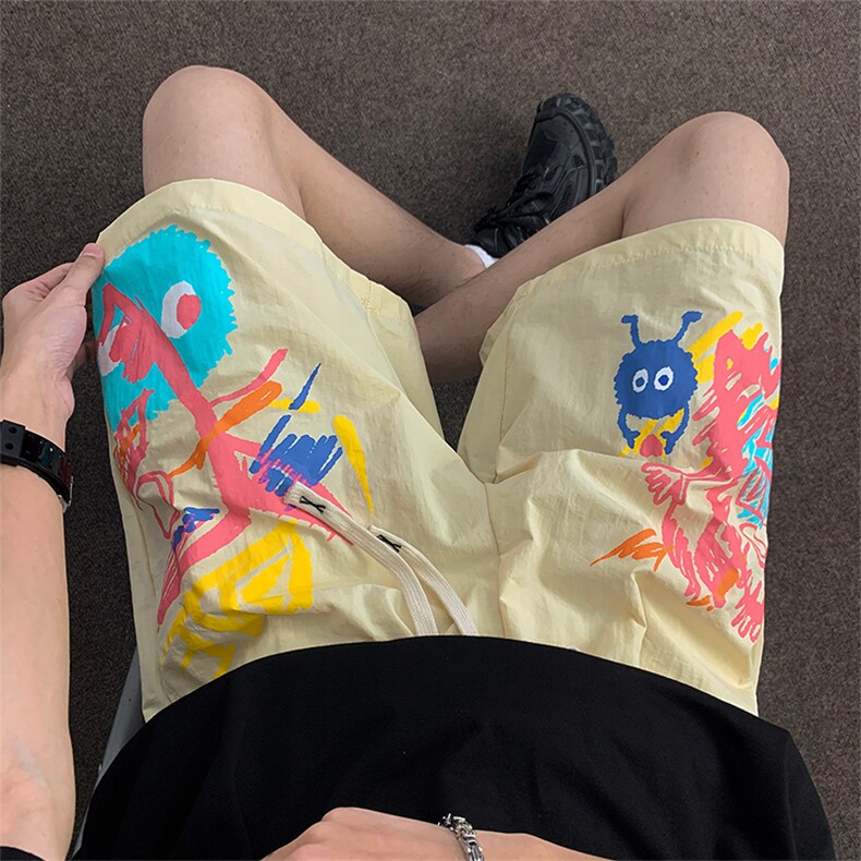 2024夏季新款设计感休闲百搭短裤潮牌宽松五分裤男现货K7789-P26,男装休闲裤,星座512-3