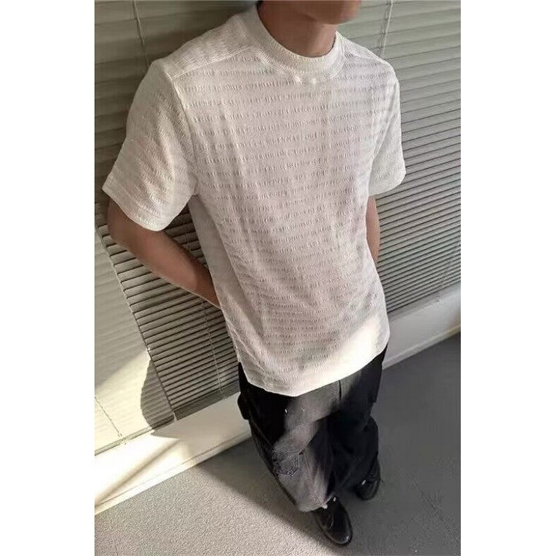 时尚慵懒新款肌理感短袖t恤男夏季美式复古ins潮流流行百搭TX32,男装T恤,星座1116A（原606A-3）
