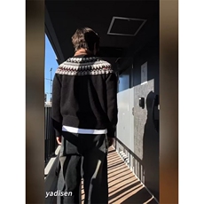 费尔岛复古提花毛衣秋冬新款设计感休闲针织外套MY7808，男装针织衫/毛衣，星座516A