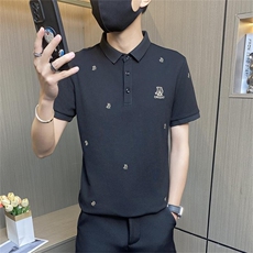 PL045-特P40控65夏季翻领短袖polo衫男时尚百搭个性休闲欧货潮衣，男装Polo衫，电商D310B