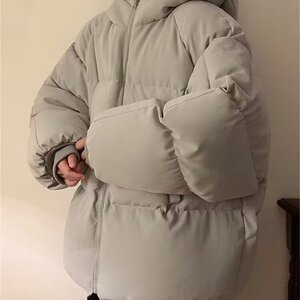 1506-1/M2001/P50冬季加绒加厚面包服棉衣外套男时尚气质原宿i图片