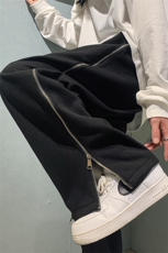 现货男装宽松休闲直筒四季款设计感运动休闲裤DM169-P50，男装休闲裤，电商D321-1