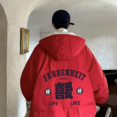 控128加绒面包服男大码羊羔毛棉衣男MY16256-P100，男装棉衣，电商A040