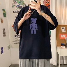 Q11242-P30春夏季七分袖t恤男大码五分袖男短袖中袖，男装T恤，电商A040