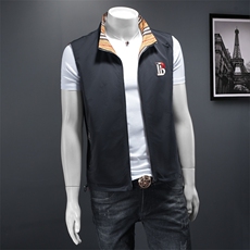 2025春装男士两面穿马甲背心M-5XL9008-P140（假模图），男装背心/马甲，钱塘6026