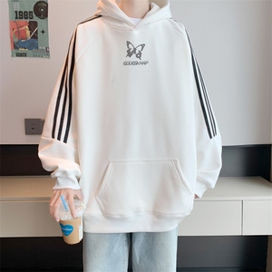 400高克重华棉卫衣秋冬新款内景宽松连帽衫男WY00175/P55加绒P60图片