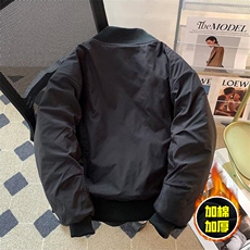 棉衣5W件现货冬季美拉德立领飞行夹克廓形高街棒球服加棉加厚外套，男装夹克，电商A486