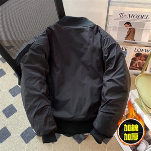 棉衣5W件现货冬季美拉德立领飞行夹克廓形高街棒球服加棉加厚外套图片