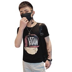 夏季社会精神小伙网红同款男短袖T恤帅气韩版修身C301B-DT27-P30，男装T恤，电商C301B