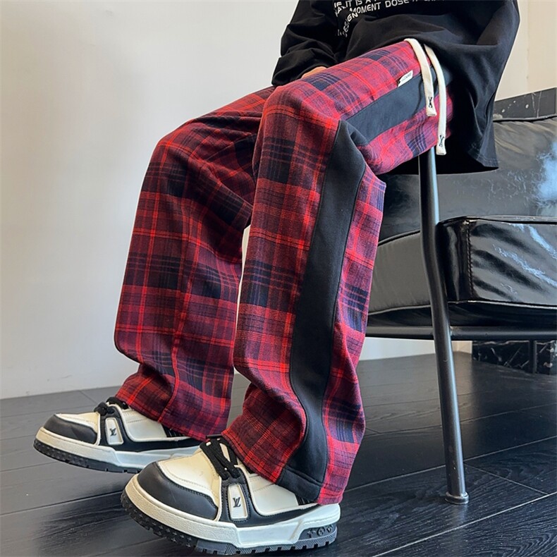 美拉德格2026秋季潮牌美式宽松直筒阔腿休闲裤A436-827-P38,男装休闲裤,电商A436
