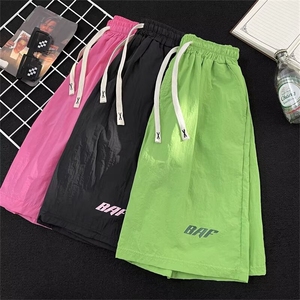 多巴胺速干短裤男女2024新款夏季中裤子宽松休闲运动五分裤子图片