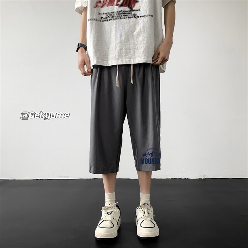 冰丝七分裤男大码速干短裤男五分裤QK72255-P25,男装休闲裤,电商A040