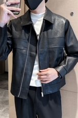 社会小伙男士秋冬皮衣厚款2025秋季长袖夹克店主风JK0806-P160，男装夹克，电商A236