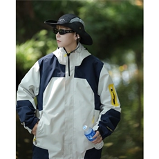 美式冲锋衣夹克男韩版潮流拼色连帽高街2023秋冬ins外套W5159-P63，男装夹克，星座412-3