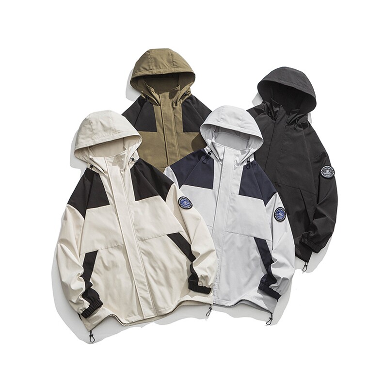 秋季工装夹克男连帽宽松休闲新款男士外套潮流A266-JK9236-P80，男装夹克，电商A266